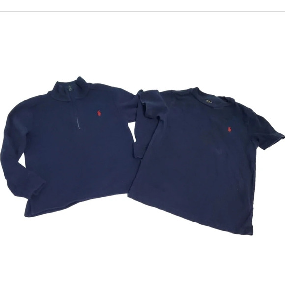 Polo Ralph Lauren Boy's Sweater & Shirt Bundle SZ 5 - Picture 1 of 8
